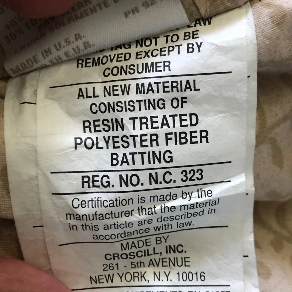 Croscill paisley floral peony 2 unused std pillow shams gold red green